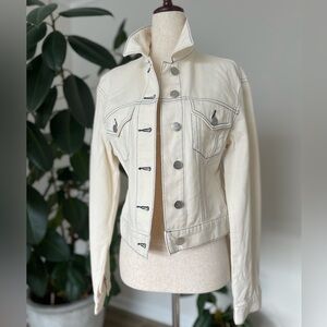 Cream Button-Up Women's Jacket Ochirly.